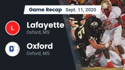 Recap: Lafayette  vs. Oxford  2020