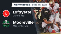 Recap: Lafayette  vs. Mooreville  2020