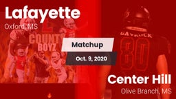 Matchup: Lafayette High vs. Center Hill  2020