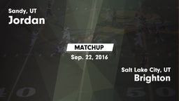 Matchup: Jordan vs. Brighton  2016