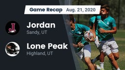 Recap: Jordan  vs. Lone Peak  2020