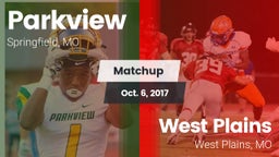 Matchup: Parkview  vs. West Plains  2017