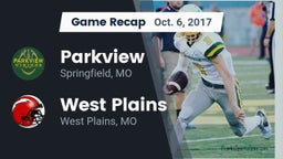 Recap: Parkview  vs. West Plains  2017