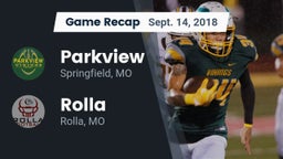 Recap: Parkview  vs. Rolla  2018