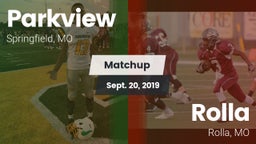 Matchup: Parkview  vs. Rolla  2019