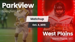 Matchup: Parkview  vs. West Plains  2019