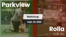 Matchup: Parkview  vs. Rolla  2020