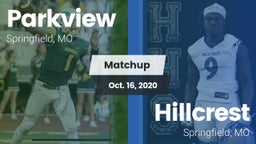 Matchup: Parkview  vs. Hillcrest  2020