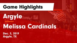 Argyle  vs Melissa Cardinals Game Highlights - Dec. 3, 2019