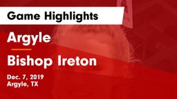 Argyle  vs Bishop Ireton  Game Highlights - Dec. 7, 2019