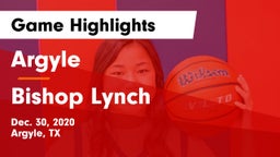 Argyle  vs Bishop Lynch  Game Highlights - Dec. 30, 2020