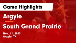 Argyle  vs South Grand Prairie  Game Highlights - Nov. 11, 2023