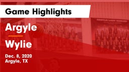 Argyle  vs Wylie  Game Highlights - Dec. 8, 2020