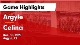 Argyle  vs Celina  Game Highlights - Dec. 15, 2020