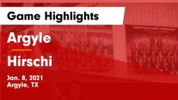 Argyle  vs Hirschi  Game Highlights - Jan. 8, 2021