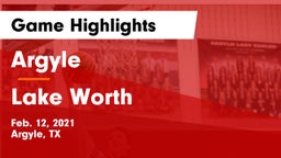 Argyle  vs Lake Worth  Game Highlights - Feb. 12, 2021