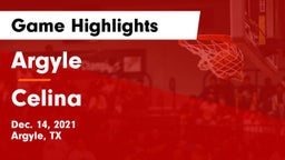 Argyle  vs Celina Game Highlights - Dec. 14, 2021