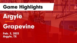Argyle  vs Grapevine  Game Highlights - Feb. 3, 2023