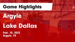 Argyle  vs Lake Dallas  Game Highlights - Feb. 10, 2023