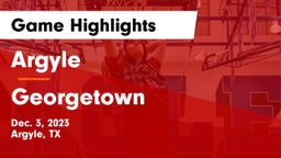Argyle  vs Georgetown  Game Highlights - Dec. 3, 2023