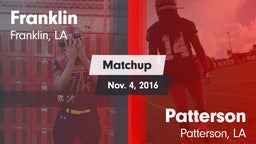 Matchup: Franklin  vs. Patterson  2016