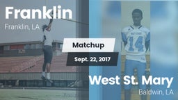 Matchup: Franklin  vs. West St. Mary  2017