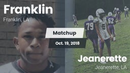 Matchup: Franklin  vs. Jeanerette  2018