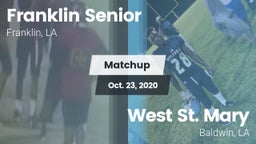 Matchup: Franklin Senior High vs. West St. Mary  2020