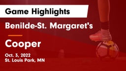 Benilde-St. Margaret's  vs Cooper  Game Highlights - Oct. 3, 2022