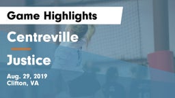 Centreville  vs Justice  Game Highlights - Aug. 29, 2019