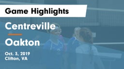 Centreville  vs Oakton  Game Highlights - Oct. 3, 2019