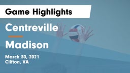 Centreville  vs Madison  Game Highlights - March 30, 2021