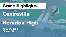 Centreville  vs Herndon High Game Highlights - Aug. 24, 2021