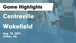 Centreville  vs Wakefield  Game Highlights - Aug. 22, 2022