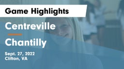 Centreville  vs Chantilly  Game Highlights - Sept. 27, 2022