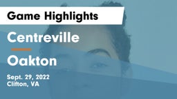 Centreville  vs Oakton  Game Highlights - Sept. 29, 2022