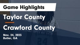 Taylor County  vs Crawford County  Game Highlights - Nov. 24, 2023