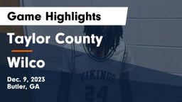 Taylor County  vs Wilco  Game Highlights - Dec. 9, 2023