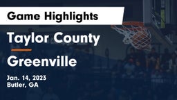 Taylor County  vs Greenville  Game Highlights - Jan. 14, 2023