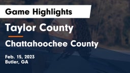 Taylor County  vs Chattahoochee County  Game Highlights - Feb. 15, 2023