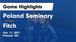 Poland Seminary  vs Fitch  Game Highlights - Oct. 11, 2021