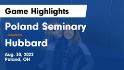 Poland Seminary  vs Hubbard   Game Highlights - Aug. 30, 2022
