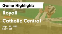 Royall  vs Catholic Central Game Highlights - Sept. 23, 2023