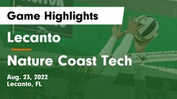 Lecanto  vs Nature Coast Tech  Game Highlights - Aug. 23, 2022