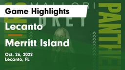 Lecanto  vs Merritt Island  Game Highlights - Oct. 26, 2022