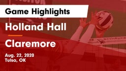 Holland Hall  vs Claremore  Game Highlights - Aug. 22, 2020