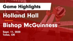 Holland Hall  vs Bishop McGuinness  Game Highlights - Sept. 11, 2020