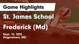St. James School vs Frederick  (Md) Game Highlights - Sept. 15, 2023