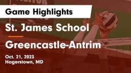 St. James School vs Greencastle-Antrim  Game Highlights - Oct. 21, 2023