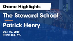 The Steward School vs Patrick Henry  Game Highlights - Dec. 20, 2019